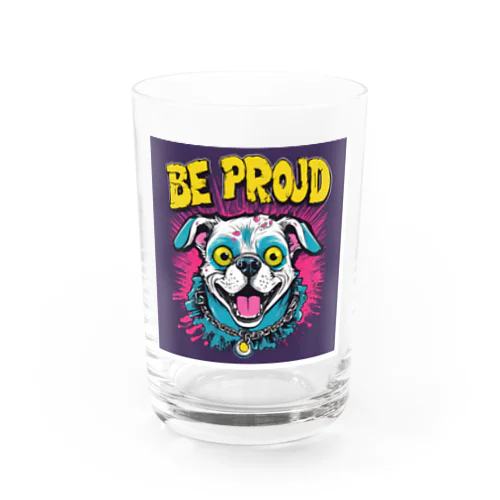 Be proudわんちゃんバンドT Water Glass