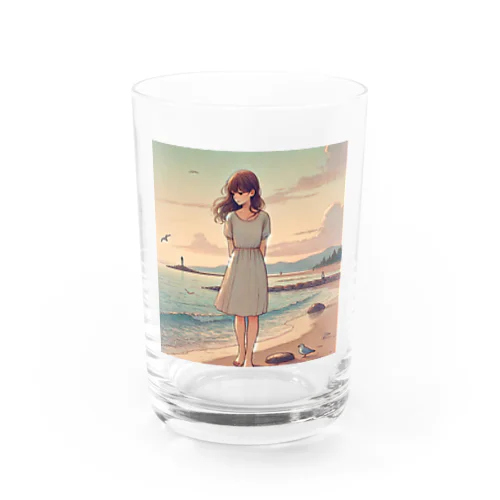 海辺の女の子 Water Glass