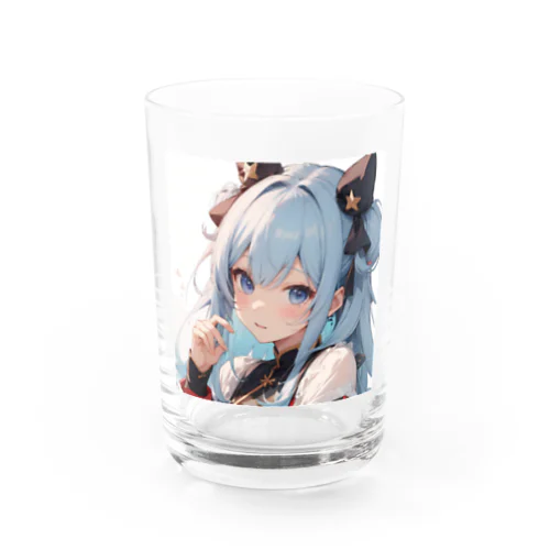 あおにゃん Water Glass