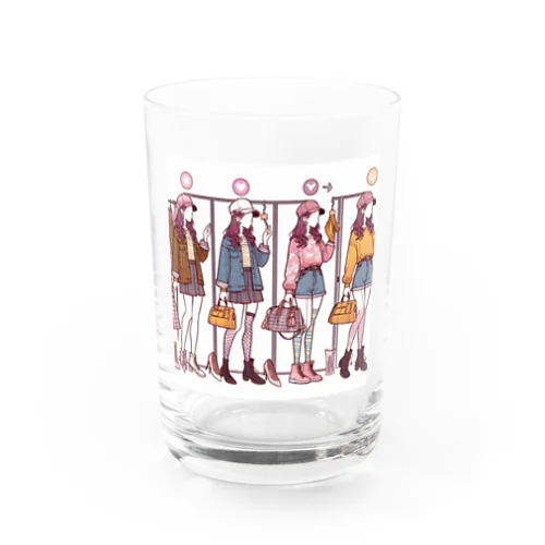 オシャレ女子 Water Glass