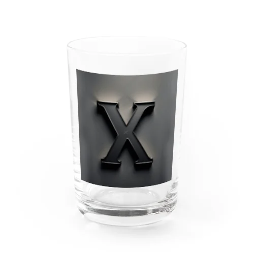 かっこよく描いたX Water Glass