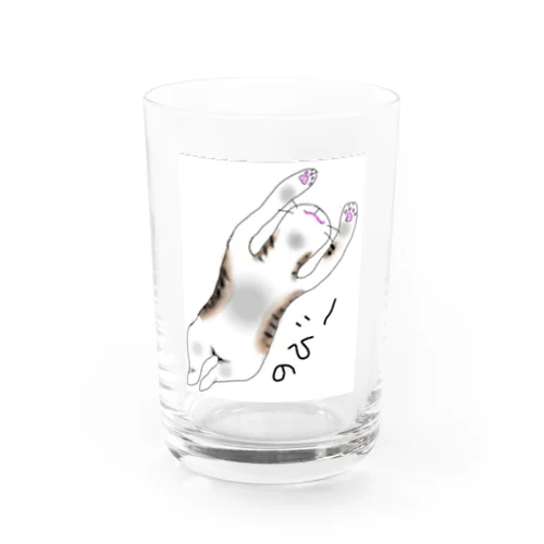 のびのびテンちゃん Water Glass