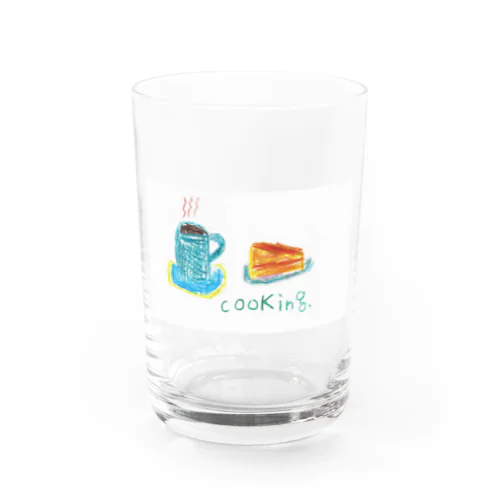 珈琲とチーズケーキ Water Glass