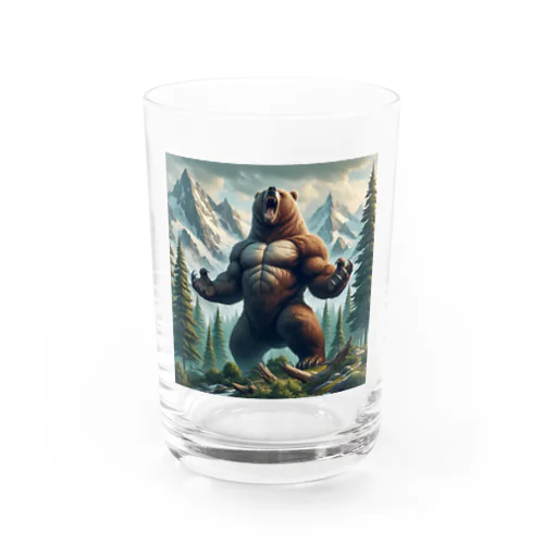 スーパームキムキ熊 グラス