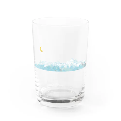 月とアルプス Water Glass