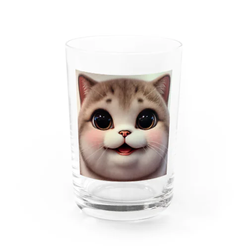 最強可愛いデブ猫 Water Glass