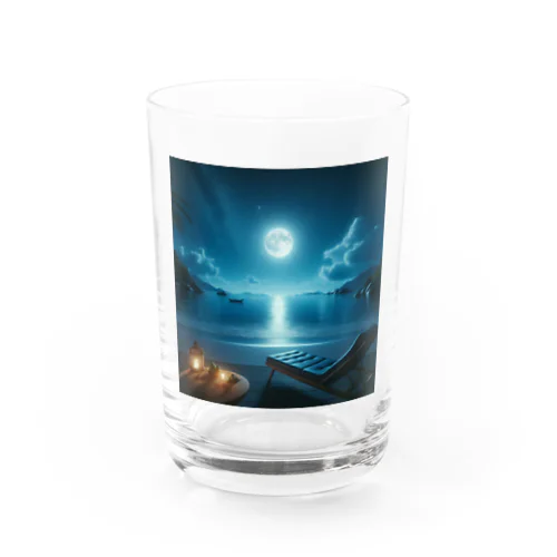 Night sea Water Glass