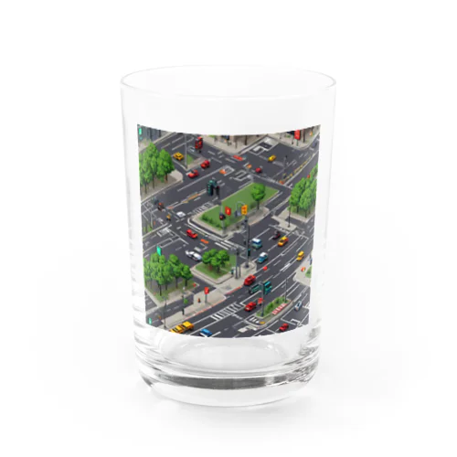 「都会の信号 道路マップ」 Water Glass