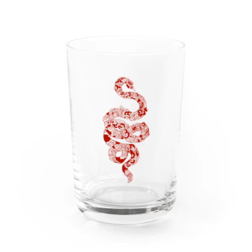 蛇 (赤) Water Glass