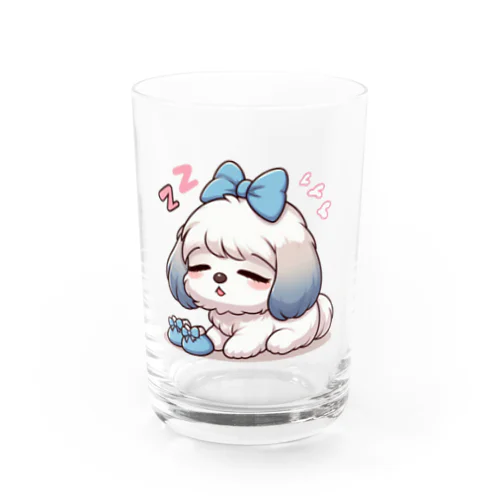 お眠なシーズー　パピー Water Glass