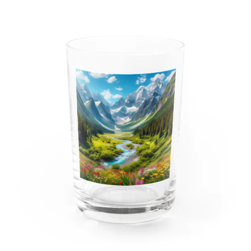 山間の風景 Water Glass