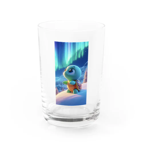 かめっちオーロラ見て感動 Water Glass