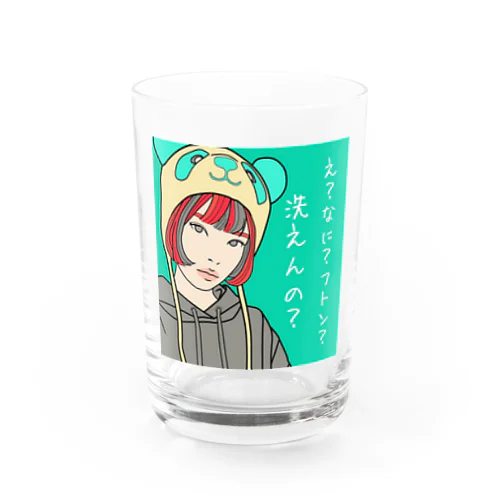 パンダ女子　おかっぱちゃん Water Glass