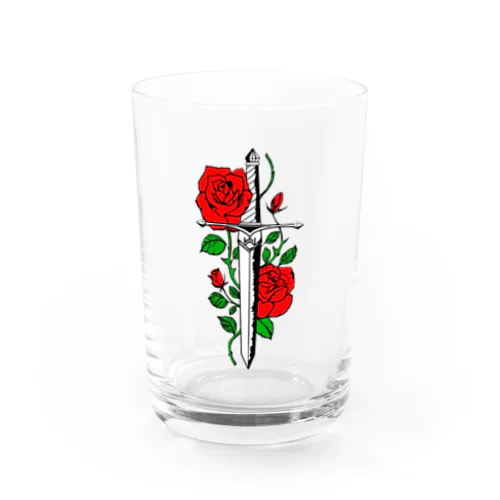 micyorina 「logo」RED 一部しんのすけ Water Glass