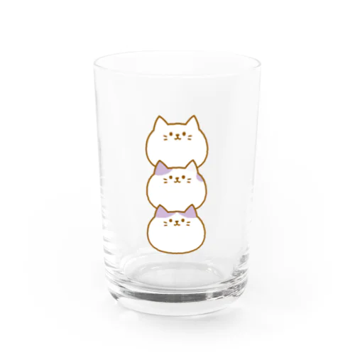 まるねこ三姉妹 Water Glass