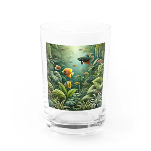 観葉植物×熱帯魚 Water Glass