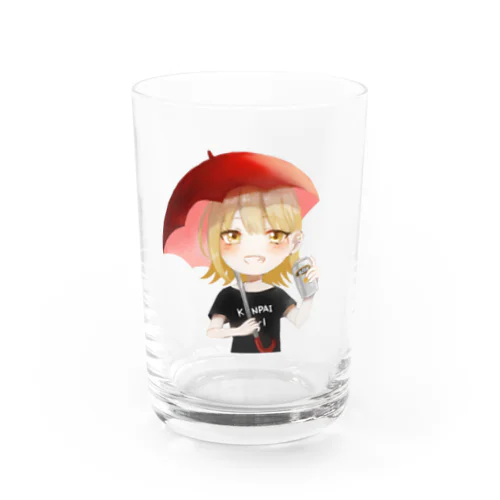 KanpaiGirl「雨のBBQちゃん」グラス Water Glass