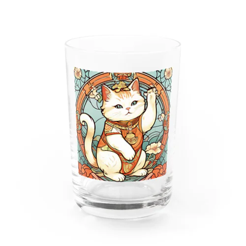 集客用子招き猫 Water Glass