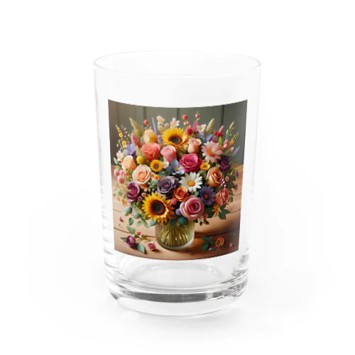 花のデザイン Water Glass