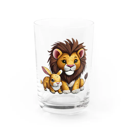 ライオンとウサギ グラス