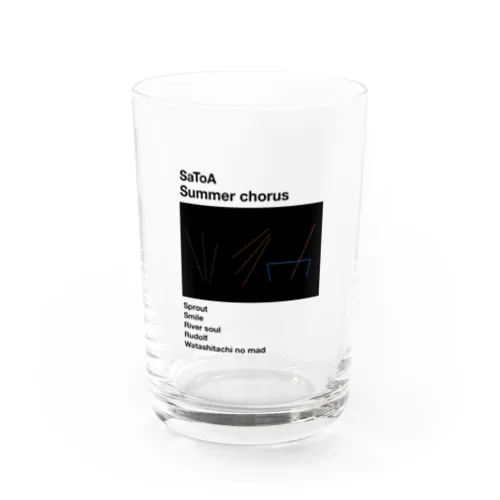 Summer chorus Black Water Glass