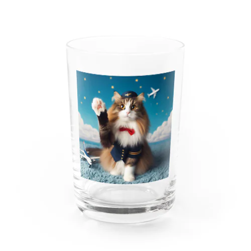 猫の客室乗務員 Water Glass