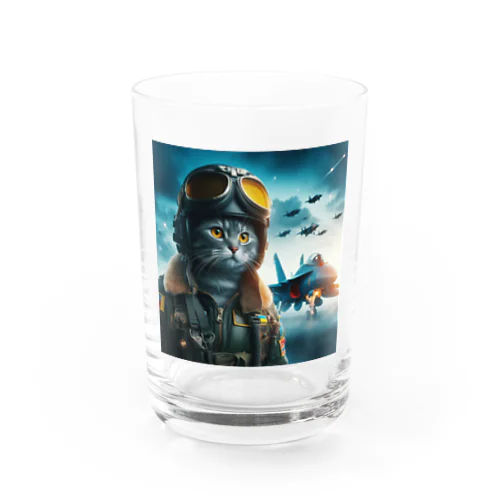 ウクライナ猫パイロット Water Glass