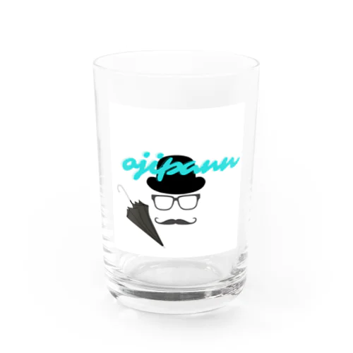 傘を持つおじさん Water Glass