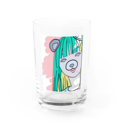 パンダ女子　女友達 Water Glass