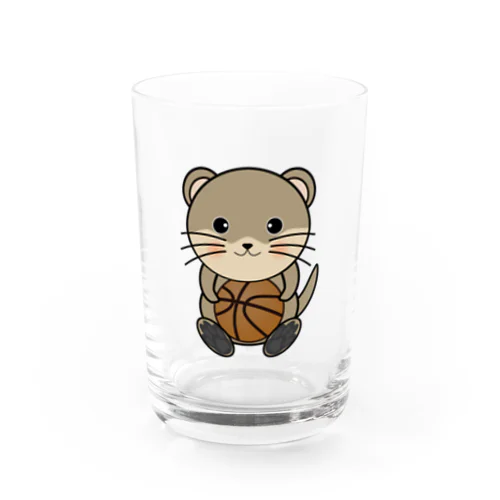 かわうそちゃんのバスケ Water Glass