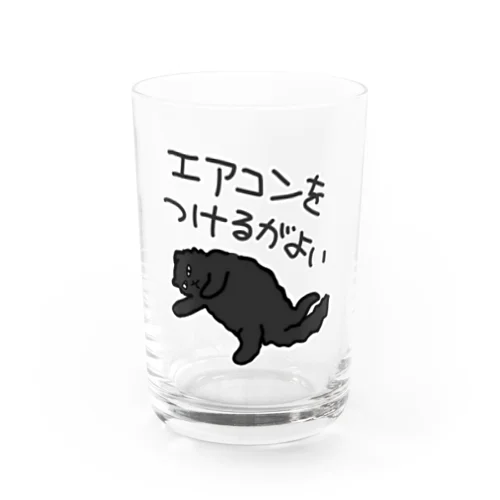 エアコン推奨【黒猫】 Water Glass