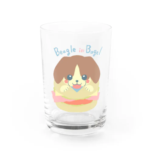 ビーグルinベーグル Water Glass