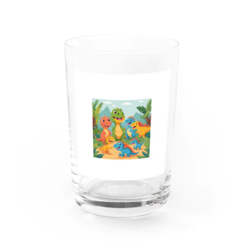 わいわい恐竜 Water Glass