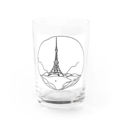 地球から突き出タワー Water Glass