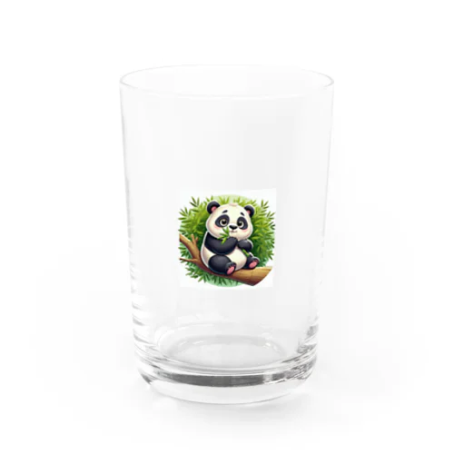 「ふんわりパンダちゃん| 癒しの動物キャラクター グラス