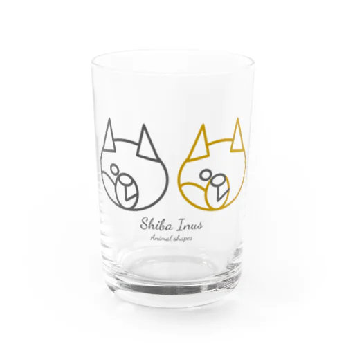 Shiba Inus Animal shapes Water Glass