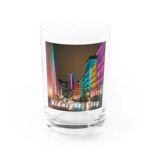 都市のカラフル夜景 Water Glass