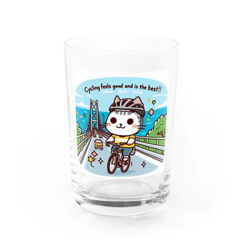 サイクリングする猫 Water Glass