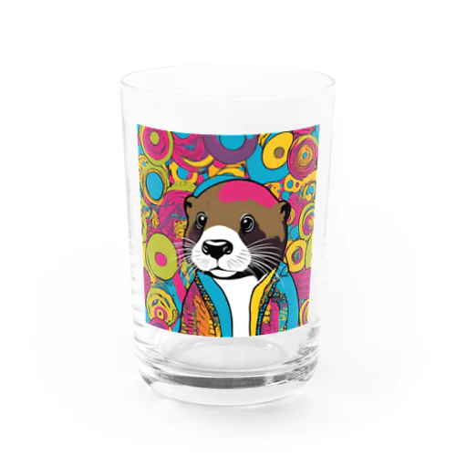 ポップなカワウソさんだぞ！ Water Glass