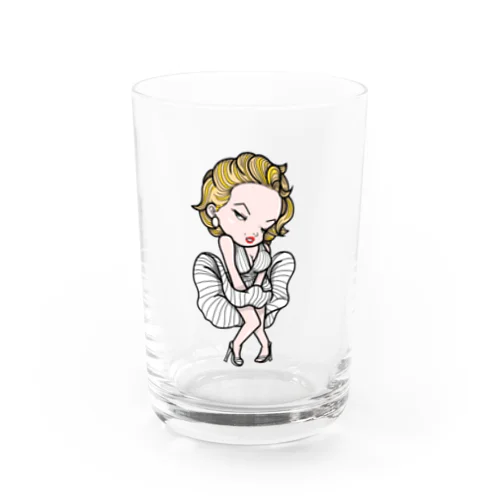 Blonde Beauty Water Glass