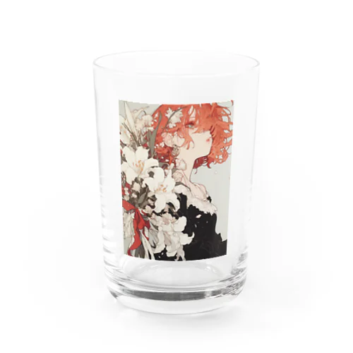 赤髪ちゃんと花 Water Glass