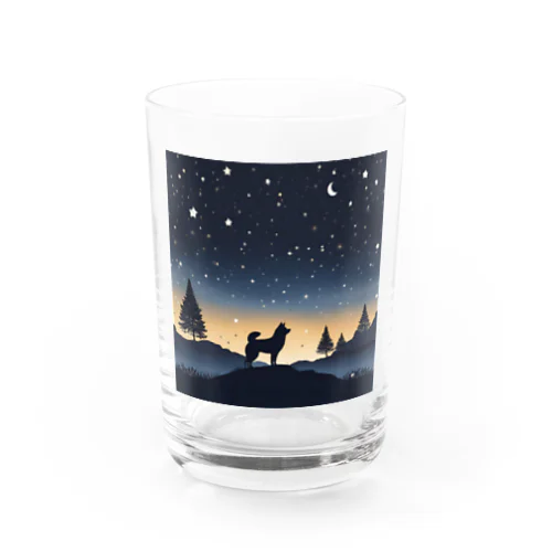 夜明け柴犬 Water Glass