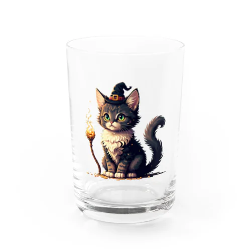 魔法使いのネコ Water Glass
