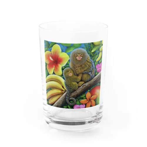 サル、猿 Water Glass