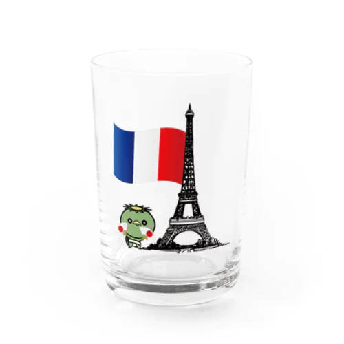 日本 応援 カッパくん PARIS OLYMPICS 2024 Water Glass