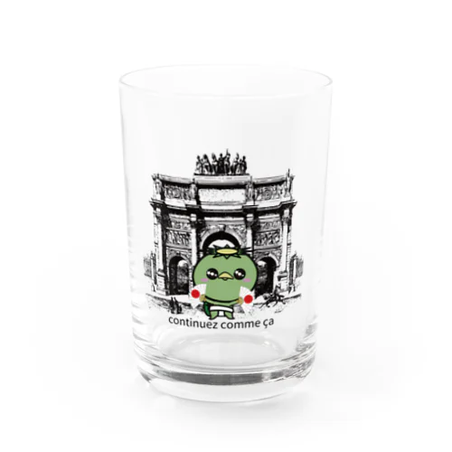 日本 応援 カッパくん PARIS OLYMPICS 2024 凱旋門 Water Glass