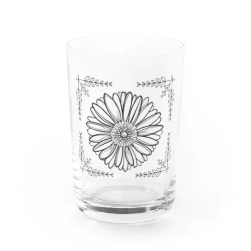 魅惑のガーベラの花 Water Glass