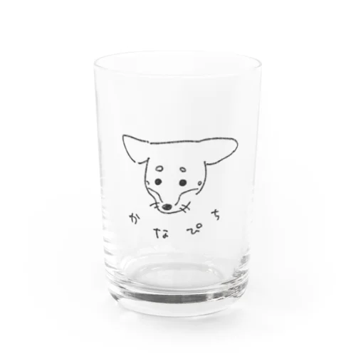 悲しいミニピンりんぴち Water Glass