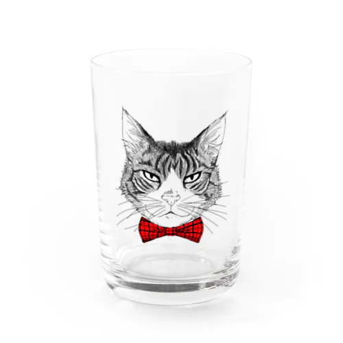 Charlie the Cat(赤リボン) Water Glass