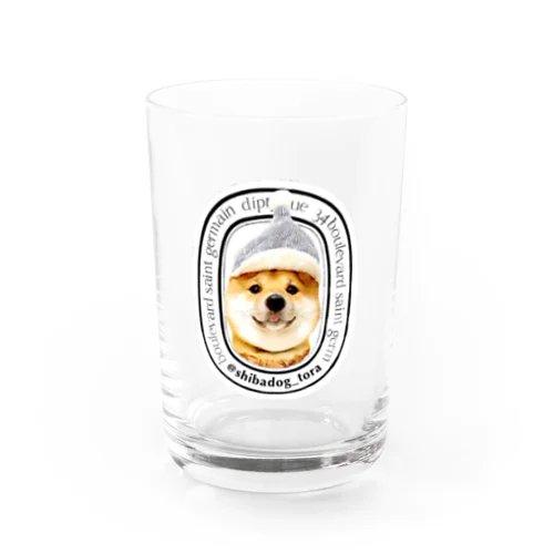 豆柴とらちゃんアイコン Water Glass